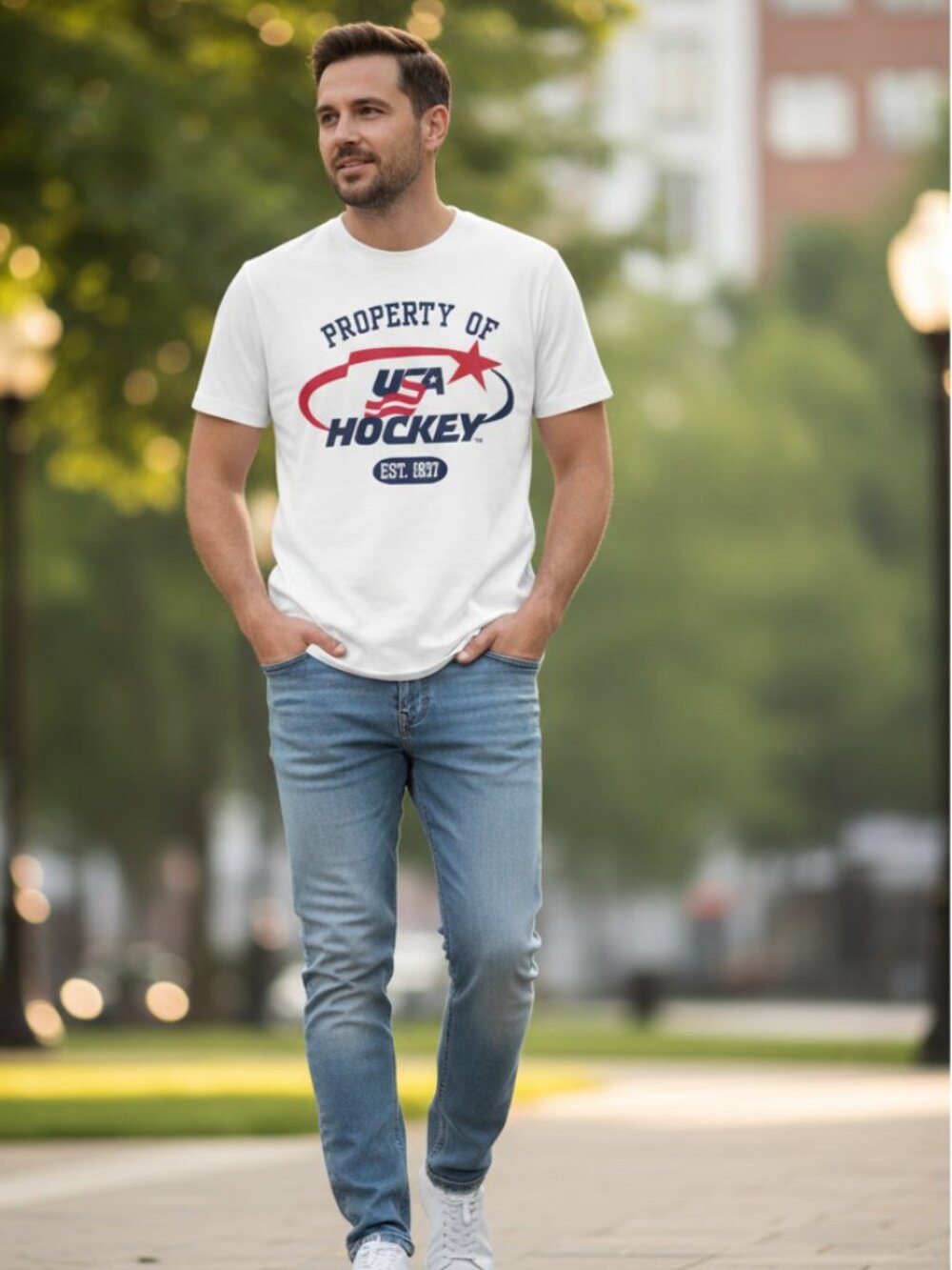 Vintage Property of USA Hockey Graphic Tee